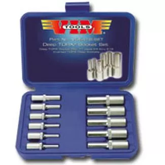 11 Piece Deep Torx Socket Set - E4 Thru E18