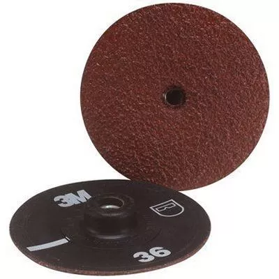 3M 1429 Coated Kut-Down Disc 3 in 50 Grit Aluminum Oxide Paper Backing Quick-Change Threaded