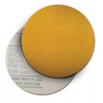 3M 255L Gold 5 in P80 Hook-and-Loop Disc 0967