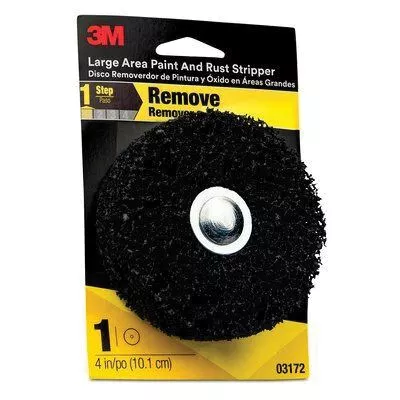 3M 3172 Large Area Paint and Rust Stripper – 4 in Black Coarse Disc