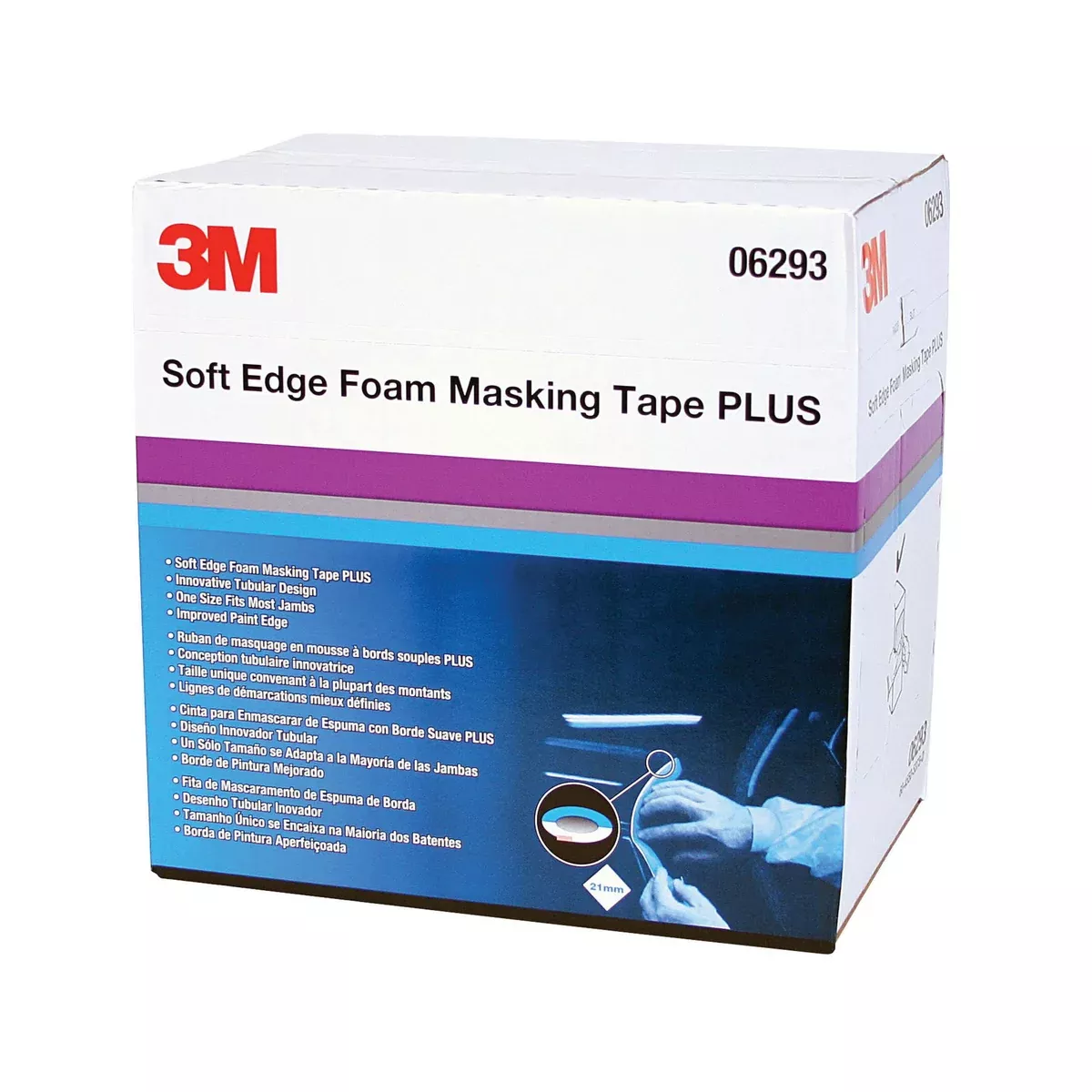 3M 50421 Soft Edge Foam Masking Tape 49 m x 21 mm