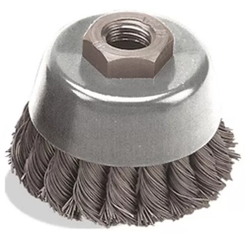 5 x .020 x 5/8-11 Knot Cup, Stainless Wire