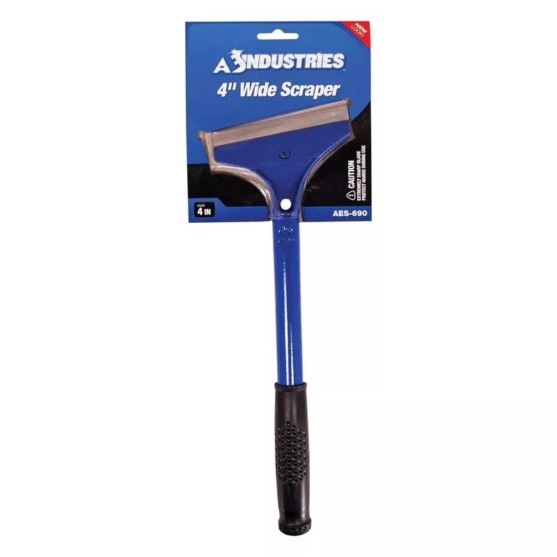 AES Industries Vinyl Grip 4" Wide Scraper 690 - Heavy-duty tool for paint and sealant removal