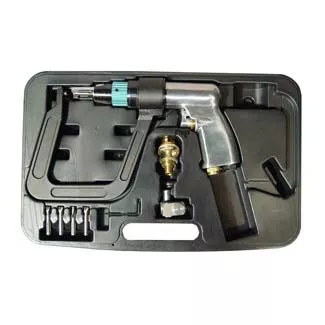 Air Spot Drill with 5.5 inDeep Clamp Kit and 4 Drill Bits, AST1756