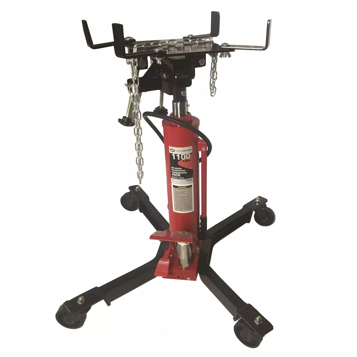 American Forge Transmission Jack 3052A 1,100 Lbs Capacity Hydraulic Telescopic