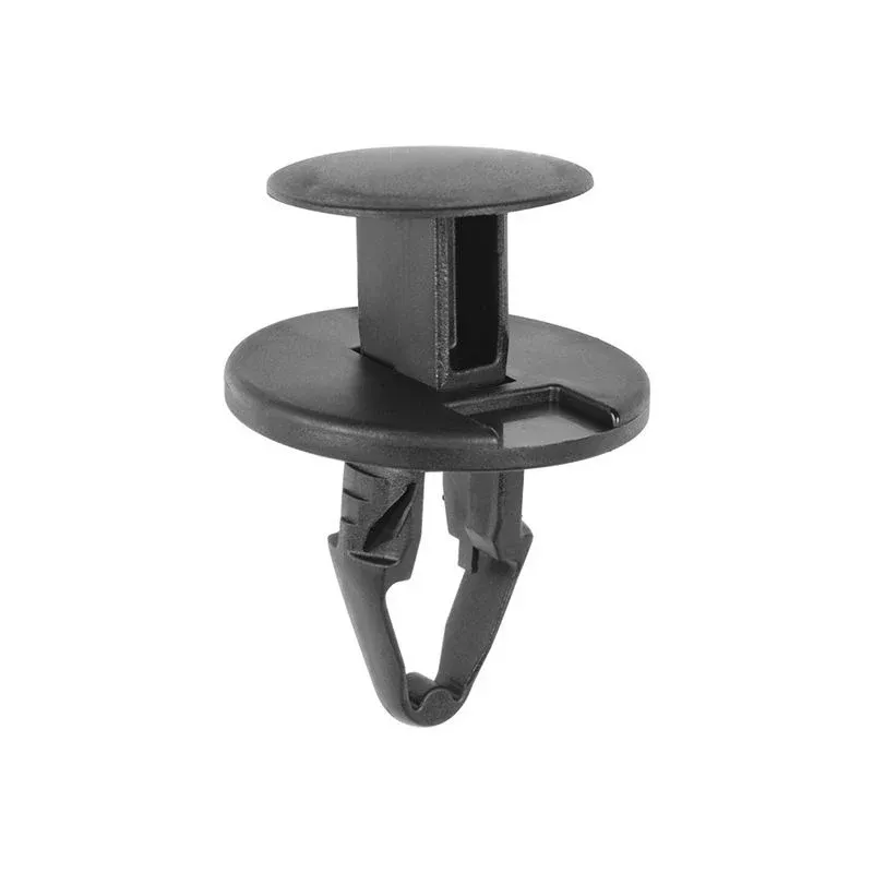Auveco 20993 Push-Type Retainer, 25 mm Head x 20 mm Stem, Nylon, Black