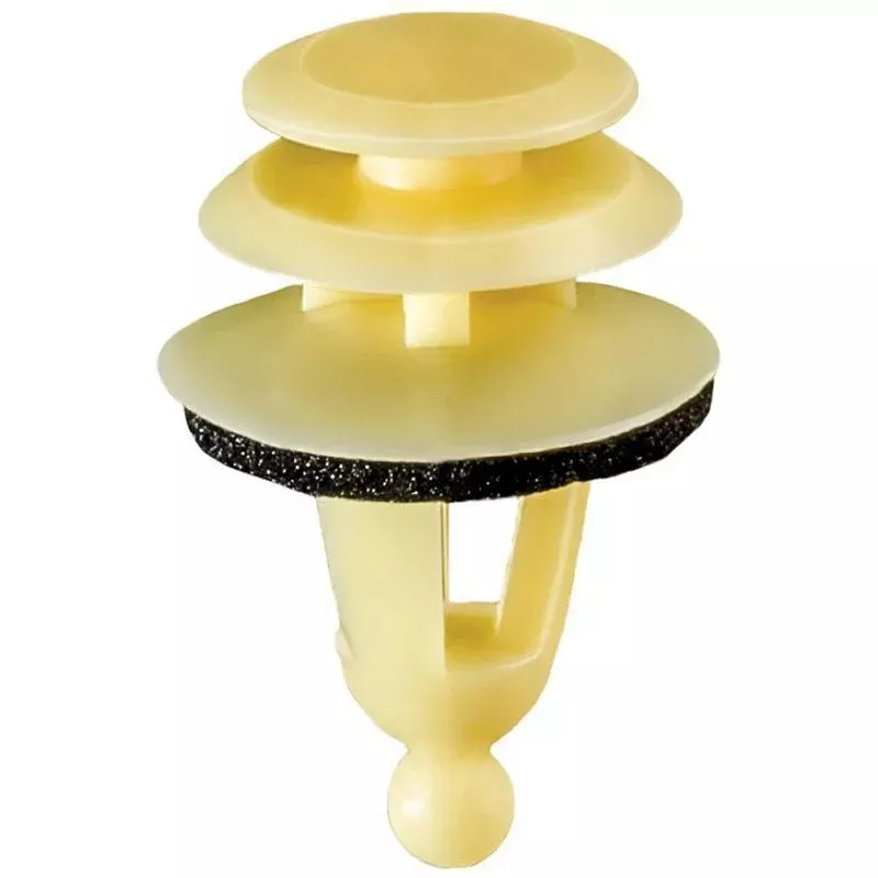 Auveco Triple Head Trim Panel Retainer 18930 Yellow Nylon 13mm Top 18mm Bottom