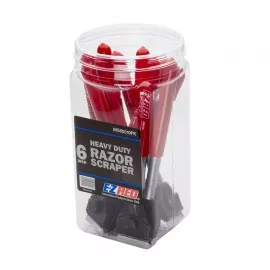 EZRED MS60010PK Razor Scraper, 6" handle, 10-pack jar