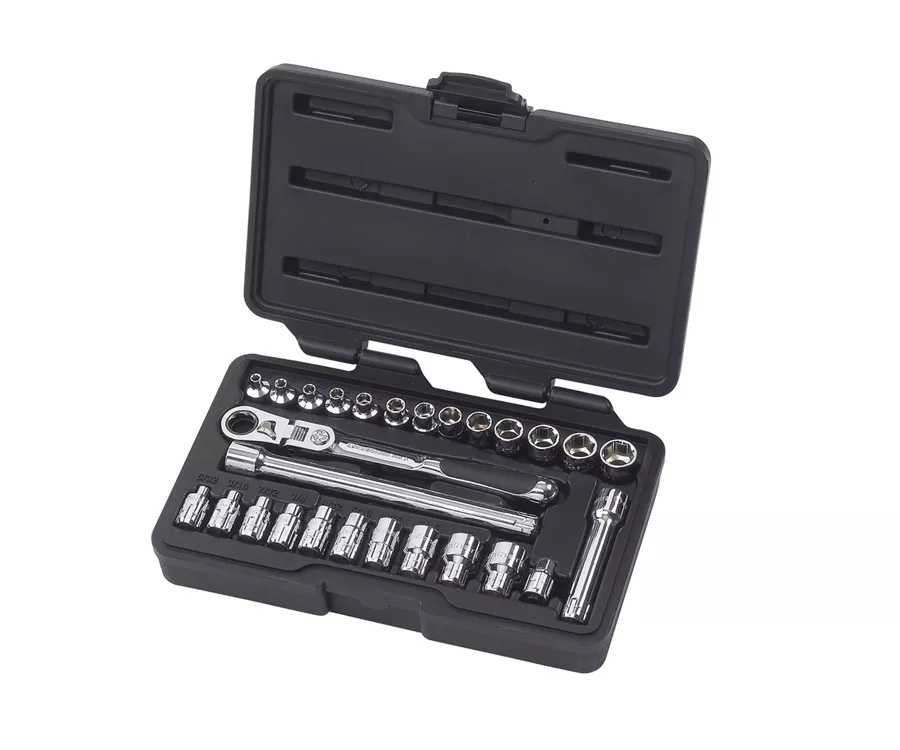 GearWrench 891427 - 27 Piece 1/4" Drive GearRatchet Pass-Thru Flex Head Ratchet Set