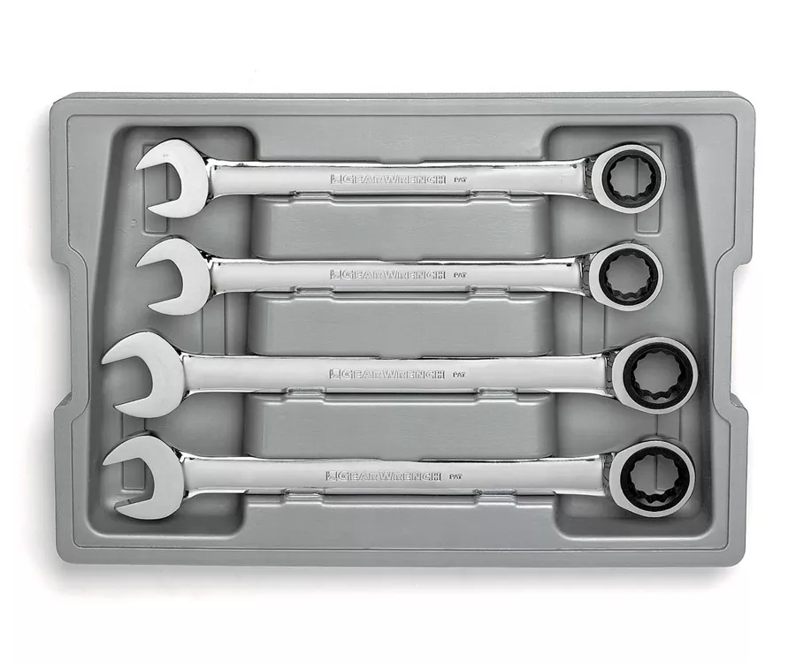 GearWrench 9413 - 4 Piece Metric Combination Ratcheting Gearwrench Set