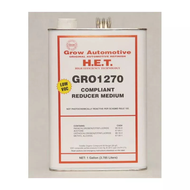 Grow Automotive Urethane Reducer 1270-1 1 Gallon Medium Speed 1% VOC