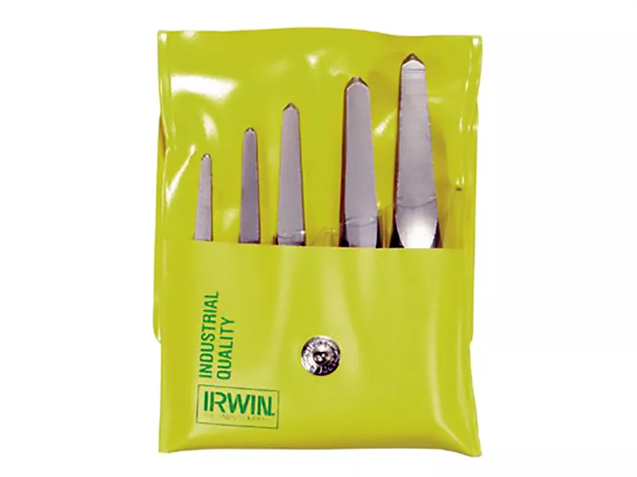 Irwin Hanson 53645 - 6 Piece Straight Flute Screw Extractor Set