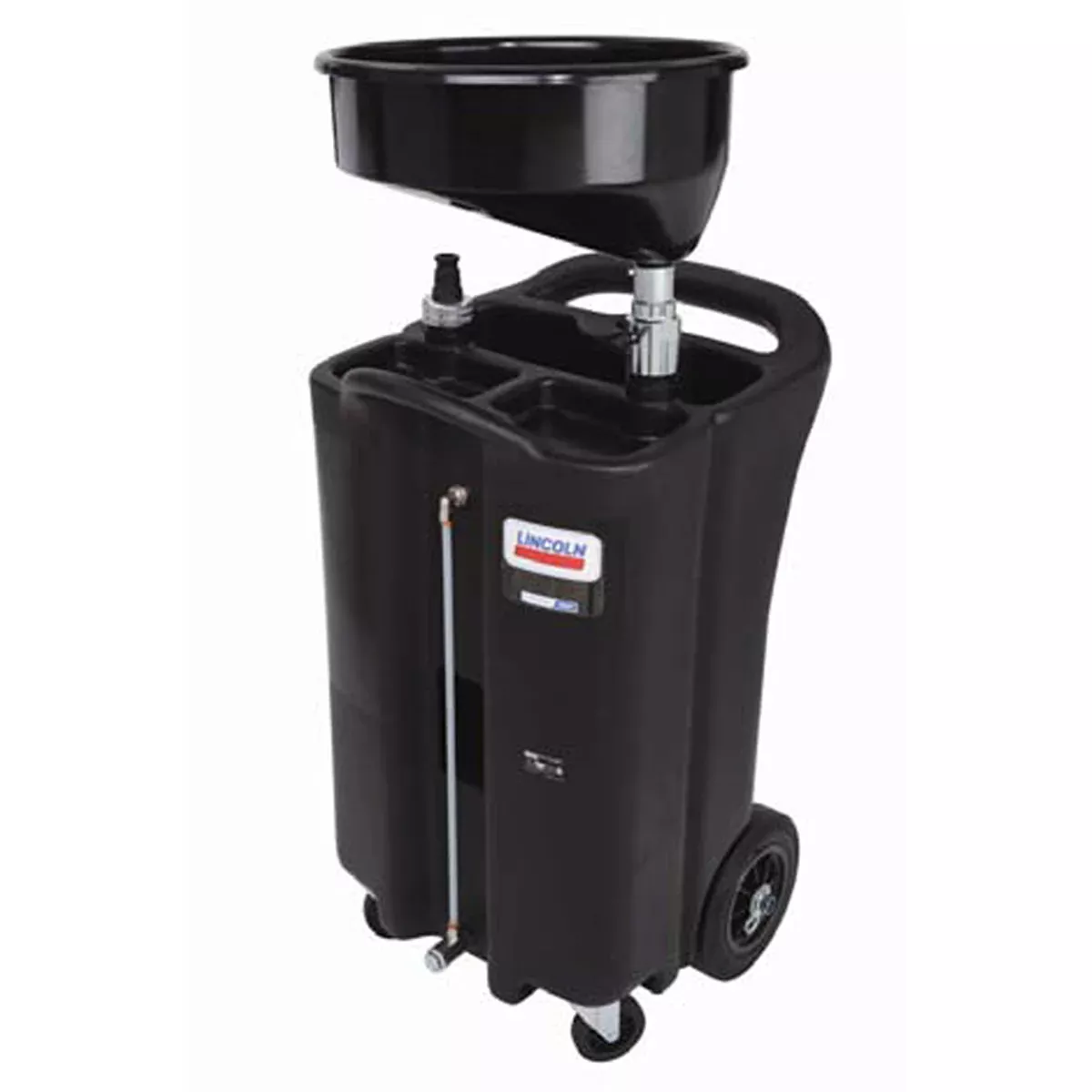 Lincoln Industrial 3626 26 Gallon Black Plastic Fluid Gravity Drain with Removable Metal Filter