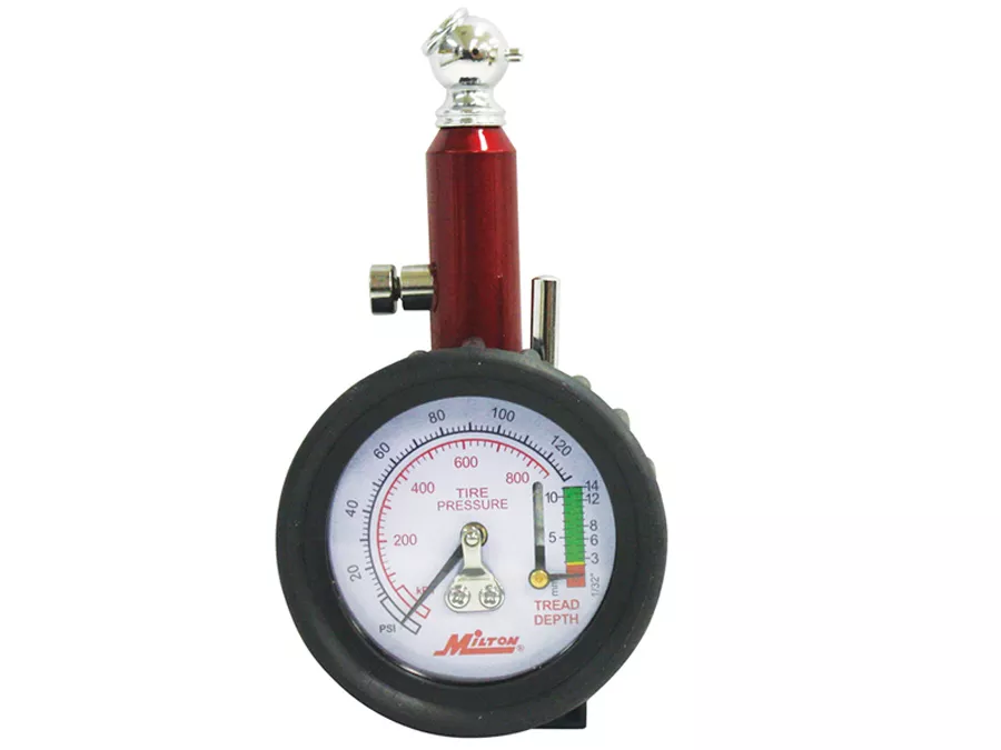 Milton Industries S-934 - Dial Tire Gauge, 0-120 PSI - 2 lb increments