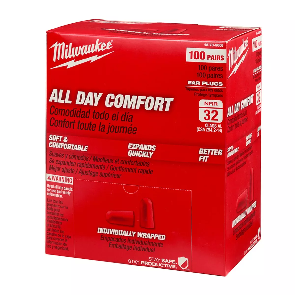 Milwaukee Pair Ear Plugs (Individually Sealed)