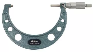 Mitutoyo Enamel Frame Outside Micrometer, 4-5" - 11-697-0
