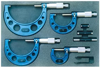 Precise Solid Metal Frame C-Type Outside Micrometer Set, 0-4" - 4200-164