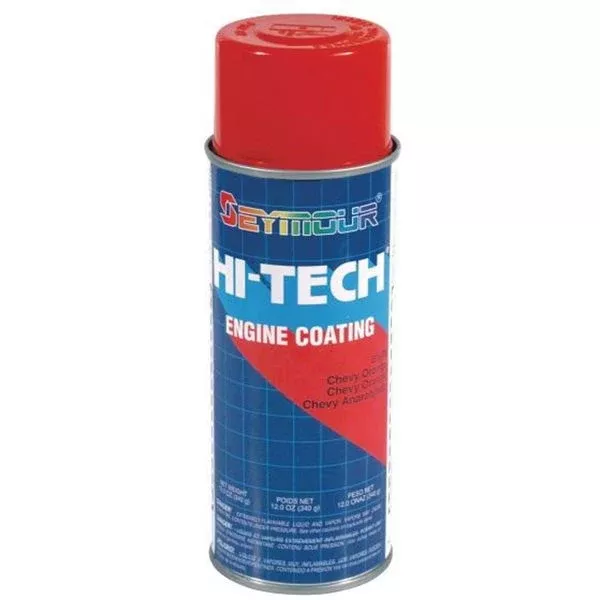Seymour Hi-Tech EN-48 Engine Enamel Spray Paint 16 oz Chevy Orange, 15 sq-ft coverage