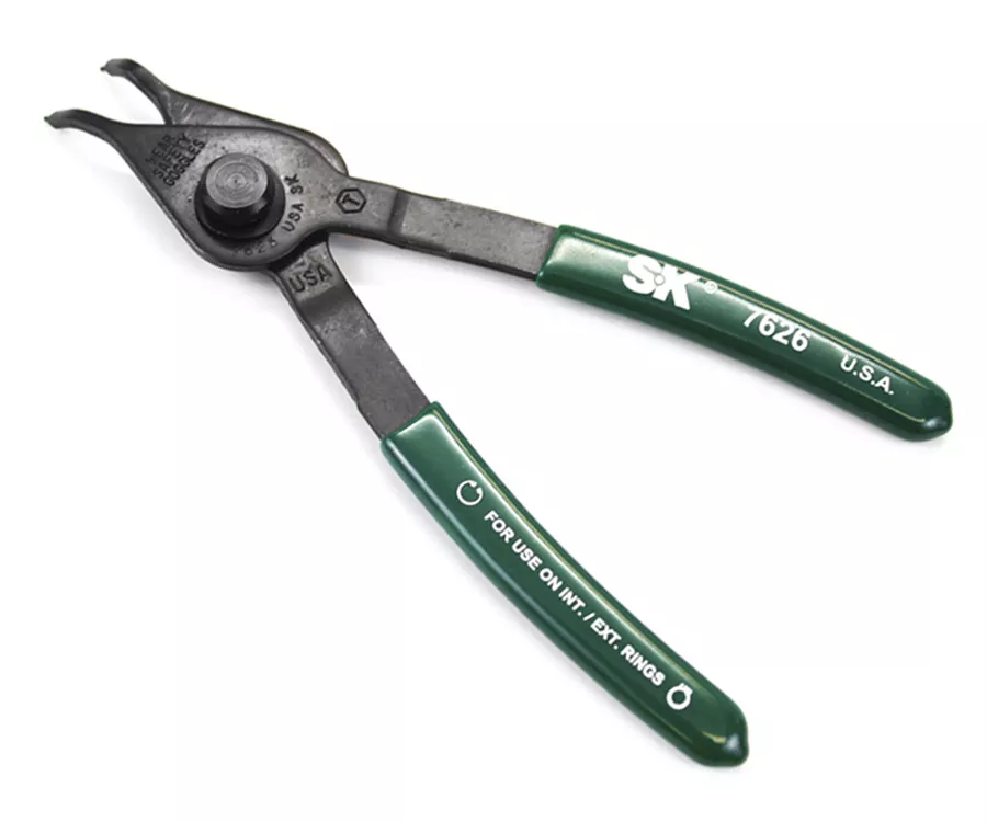 SK Hand Tool 7626 - 45 Degree Tip Convertible Retaining Ring Pliers, .038"