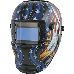 Solar Powered Auto Darkening Welding Helmet with Large Viewing Area