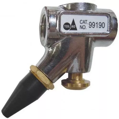 Tool Aid 99190 In-Line Blow Gun with Rubber Tip Nozzle, 30 psi, 1/4 in FNPT Air Inlet