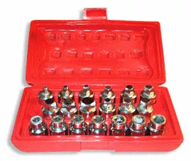 V8 Tools 1/2 Inch Drive Square Drain Plug Socket Set 19 Pc, Discontinued